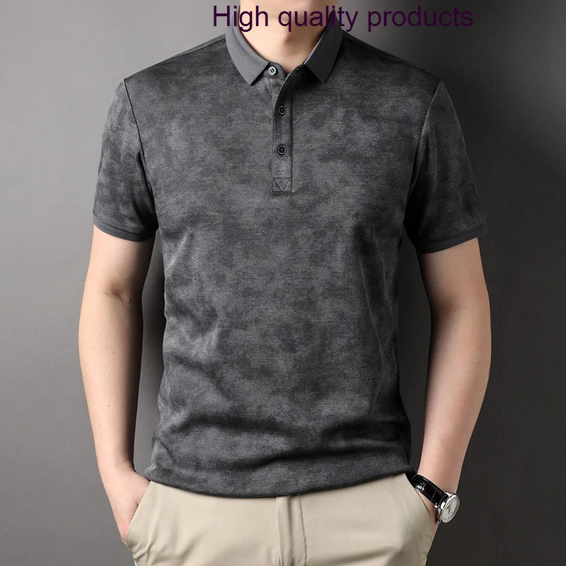 

Golf Summer Men's Polo Shirts Luxury Cotton Short Sleeve Smart Casual Male T-shirts High Quality Slim Man Tees 3XL