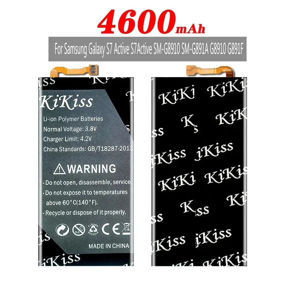 Аккумулятор KiKiss EB-BG891ABA для Samsung Galaxy S7 Active SM-G8910 G891F G891A G891L G891 G891V SM-G891L 4600 мАч