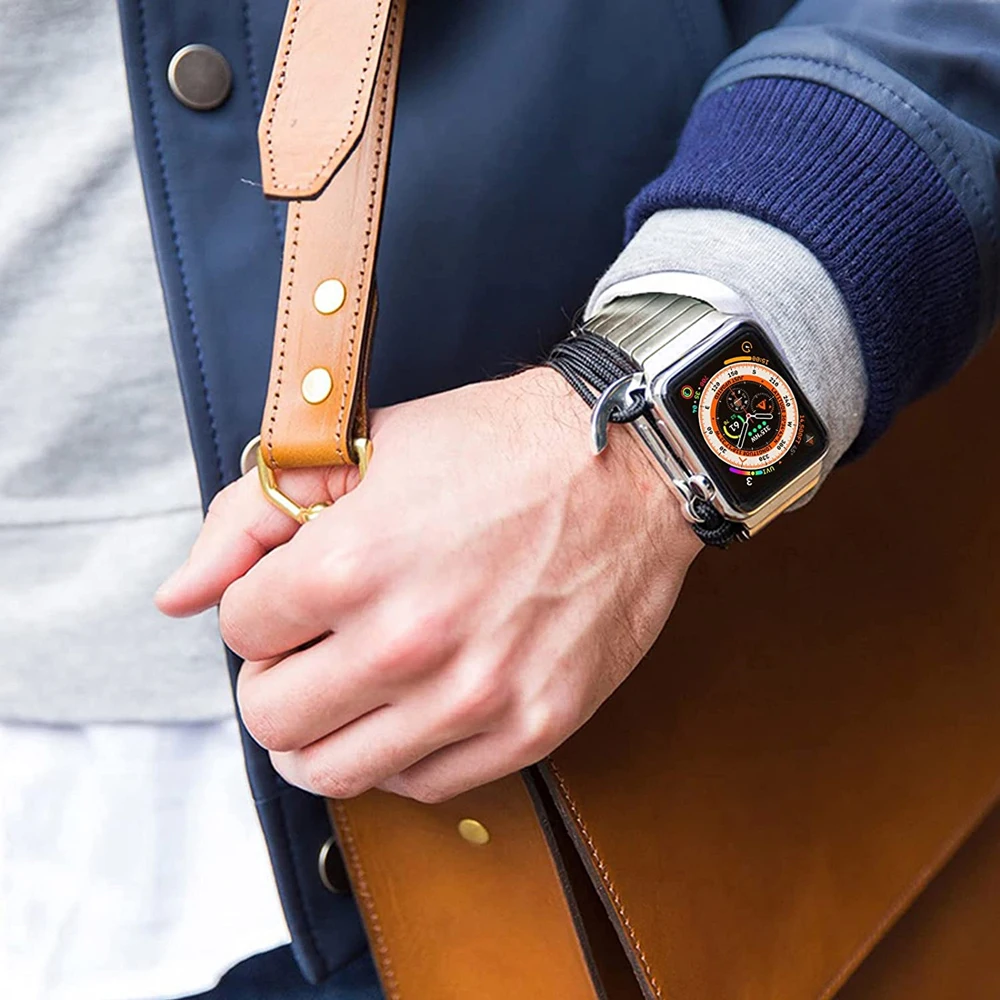 Metal Strap For Apple Watch Ultra 49mm Band 45mm 41mm 44mm 38 40mm 42mm Stainless Steel  Bracelet iWatch 8 7 6 5 4 3SE wristband