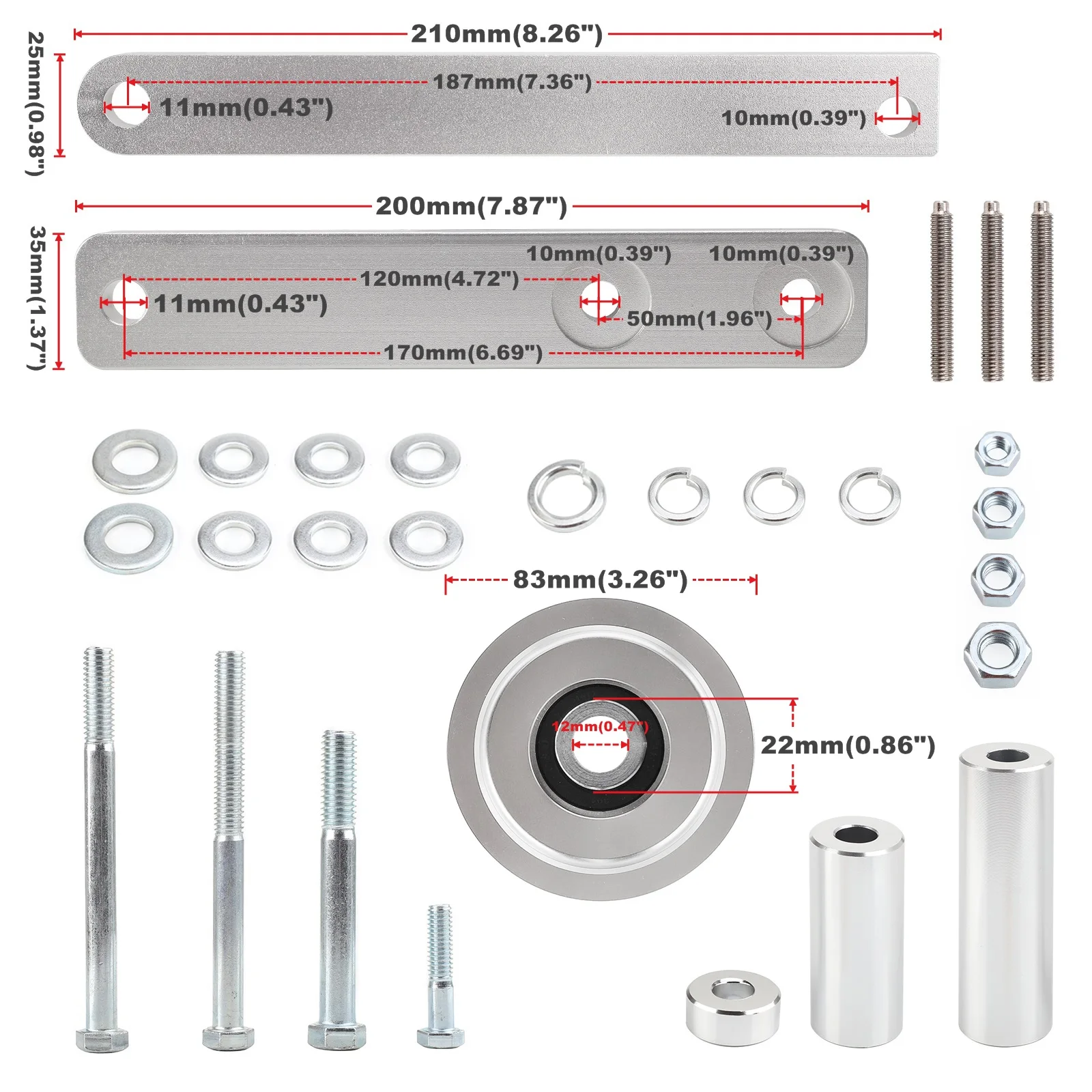 Комплект алюминиевого автомобильного внедорожного воздушного насоса комплект