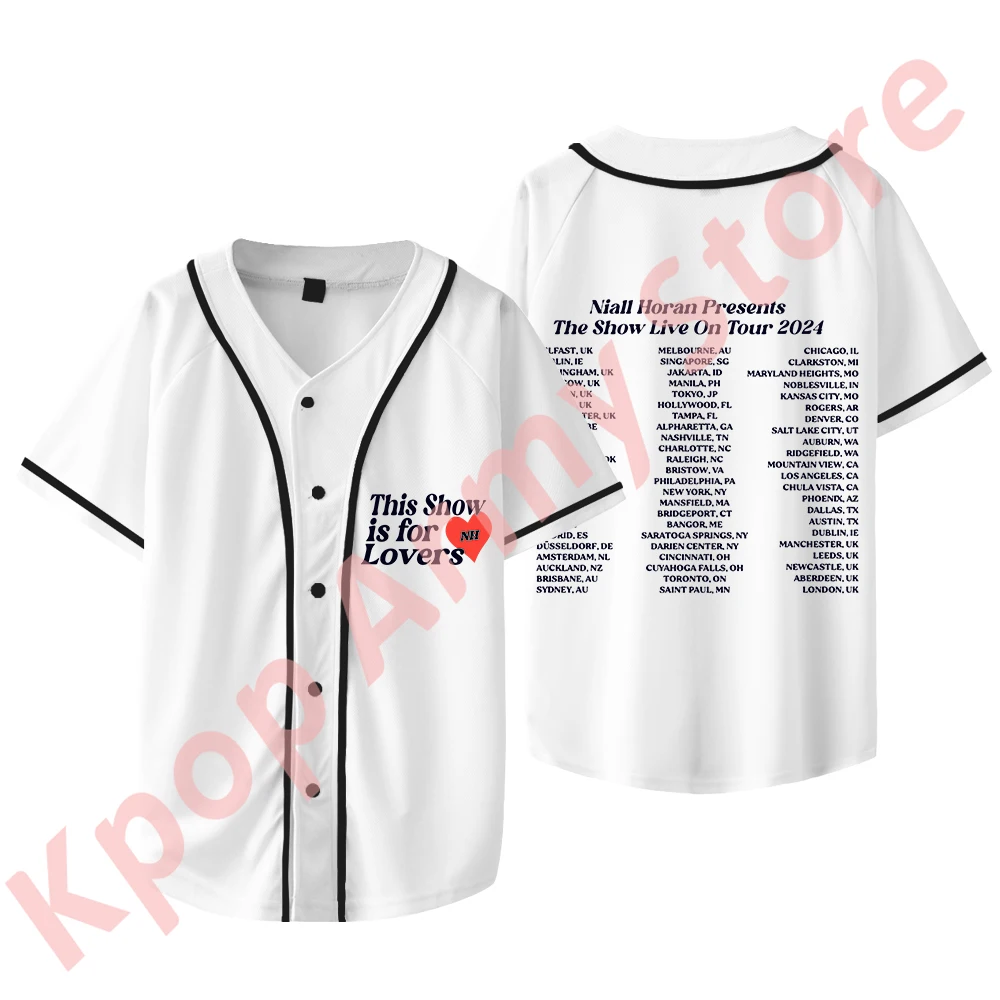 Niall Horan The Show Merch Бейсбольная куртка Tour Новые футболки с логотипом Унисекс Модный