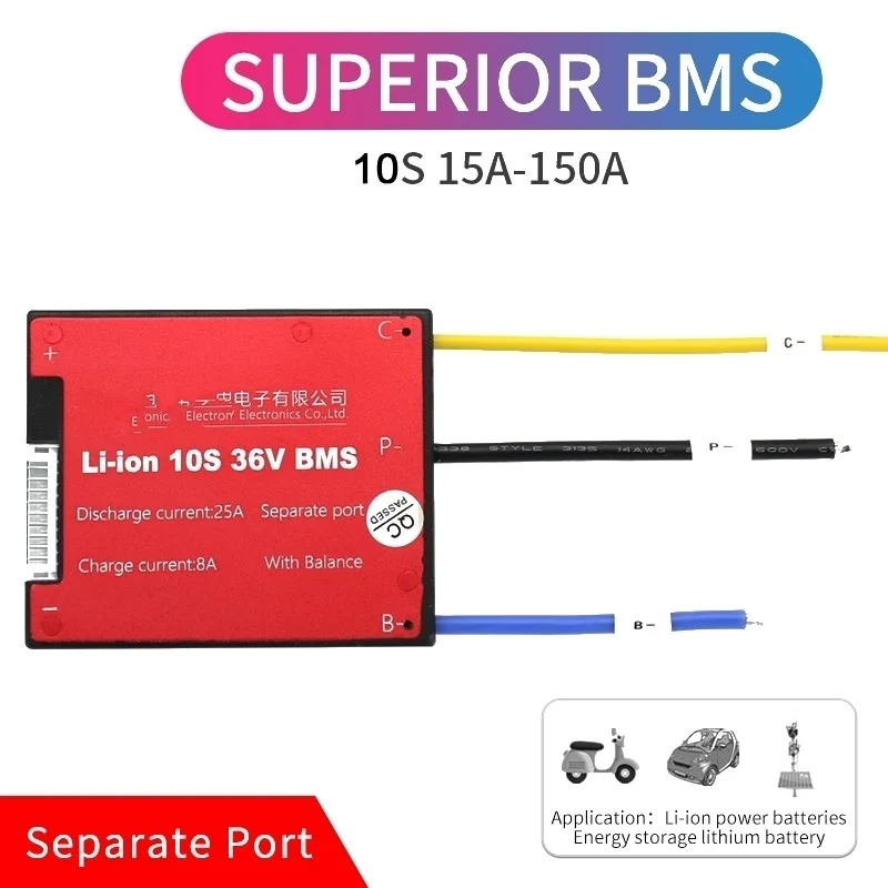 

BMS PCB Board 10s 36V 20A 18650 3.7V Li-Ion Li-Polymer Batteries bms board With balance function for balancer battery