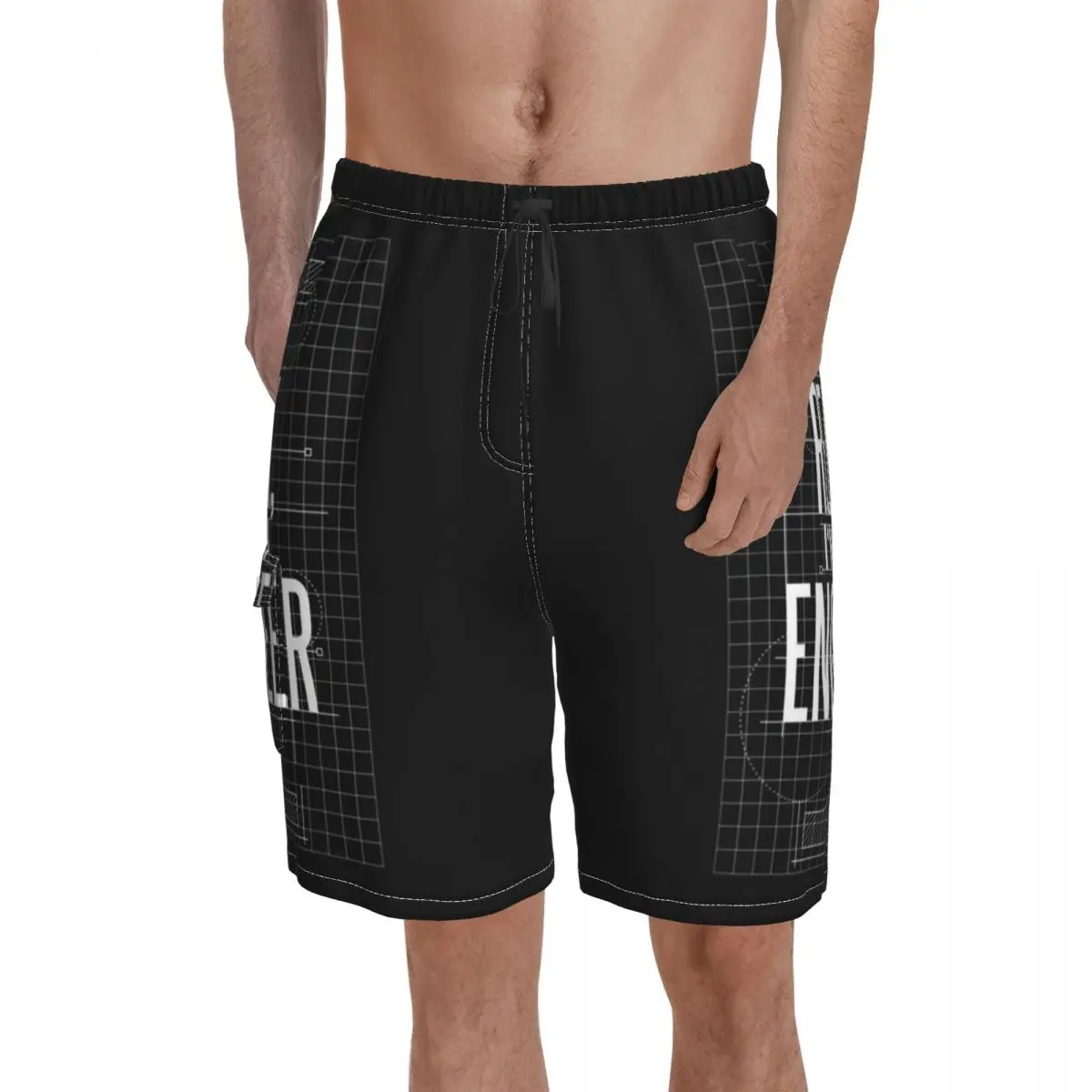 

Relax I Am An Engineer Board Shorts Career Cute Board Short Pants Men's Customs Oversize Swim Trunks Birthday Gift