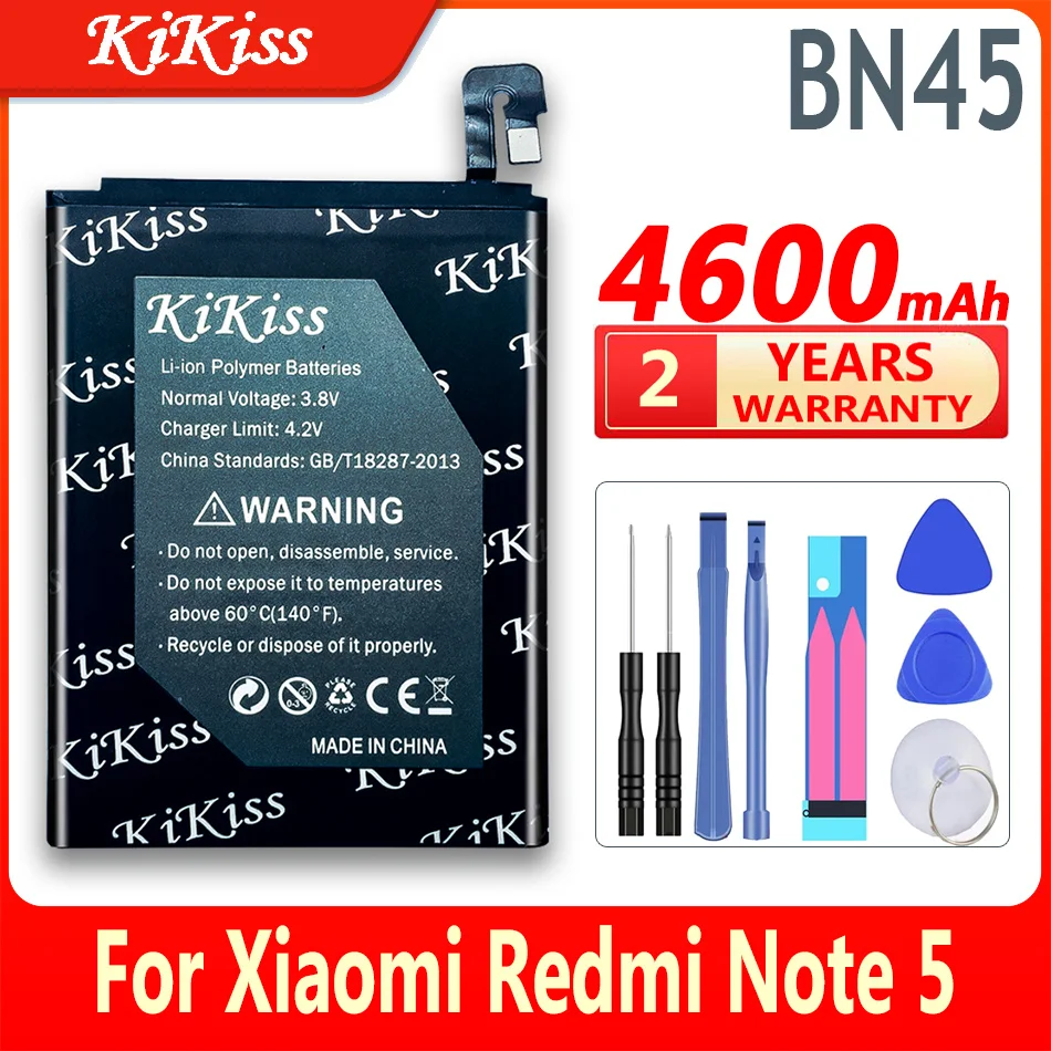

BN45 4600mAh Battery For Xiaomi Redmi Note 5 Note5 Pro BN45 Phone Replacement Batteries +Tools