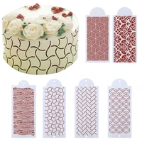flower leaves pattern cake mold fondant drawing embossing lace tools cake border template strew pad spray diy baking decoration
