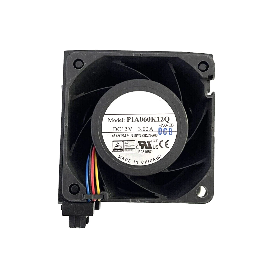 0XD7N7 088R2N Серверный вентилятор для DELL PowerEdge R750 R7525 XD7N7 88R2N-A00 P1A060K12Q P1A060K12Q-P33-EB 63.68CFM