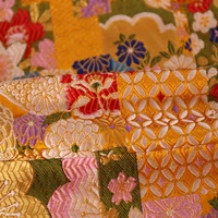 75 imitation cloud brocade japanese flower diy fabric yarn dyed satin fabric cheongsam dress brocade fabric