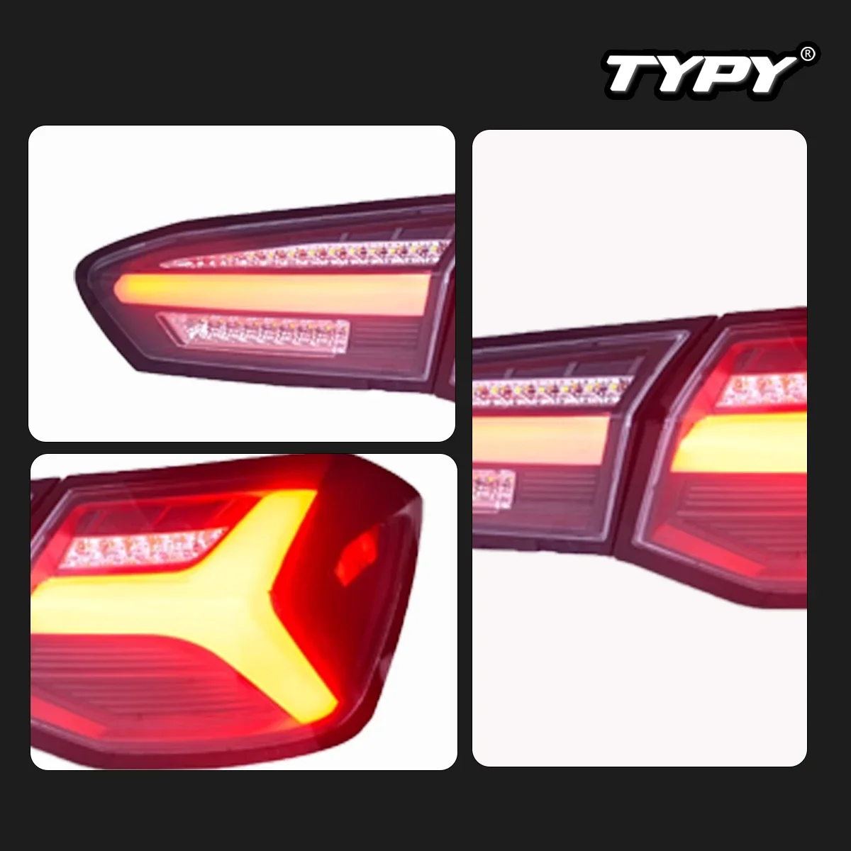 Автомобильные задние фонари TYPY для хэтчбека Ford Focus 2019-2021 светодиодный