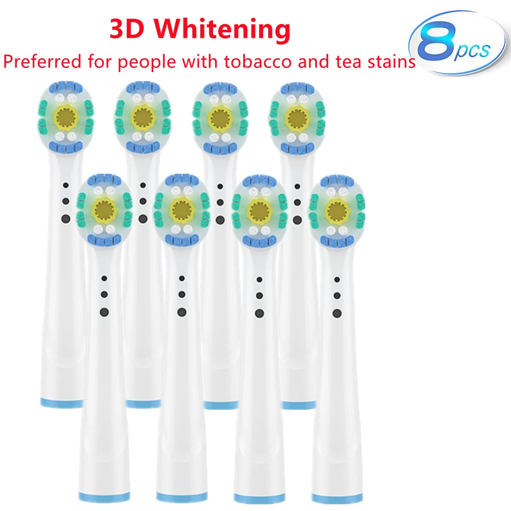 8 шт., сменные головки для электрической зубной щётки Oral B 8 шт., сменные головки для электрической зубной щётки Oral B