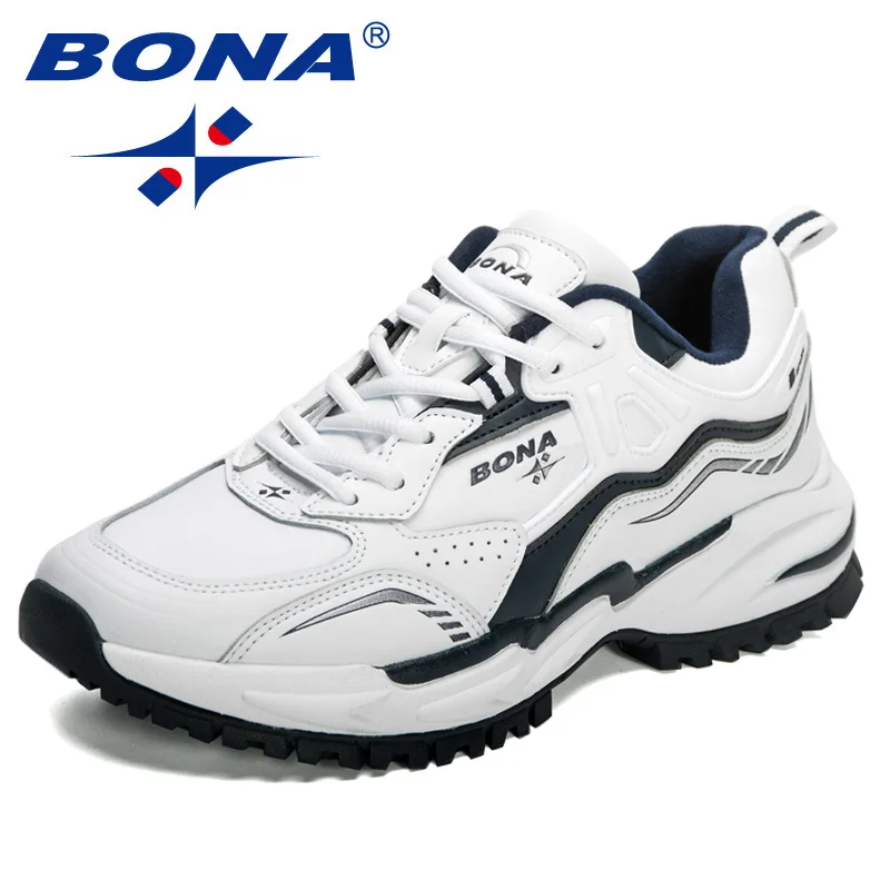 BONA 2022 New Designers Running Shoes Men Autumn Sneakers Man High Quality Light Breathable Sport Athletic Shoes Mansculino Soft