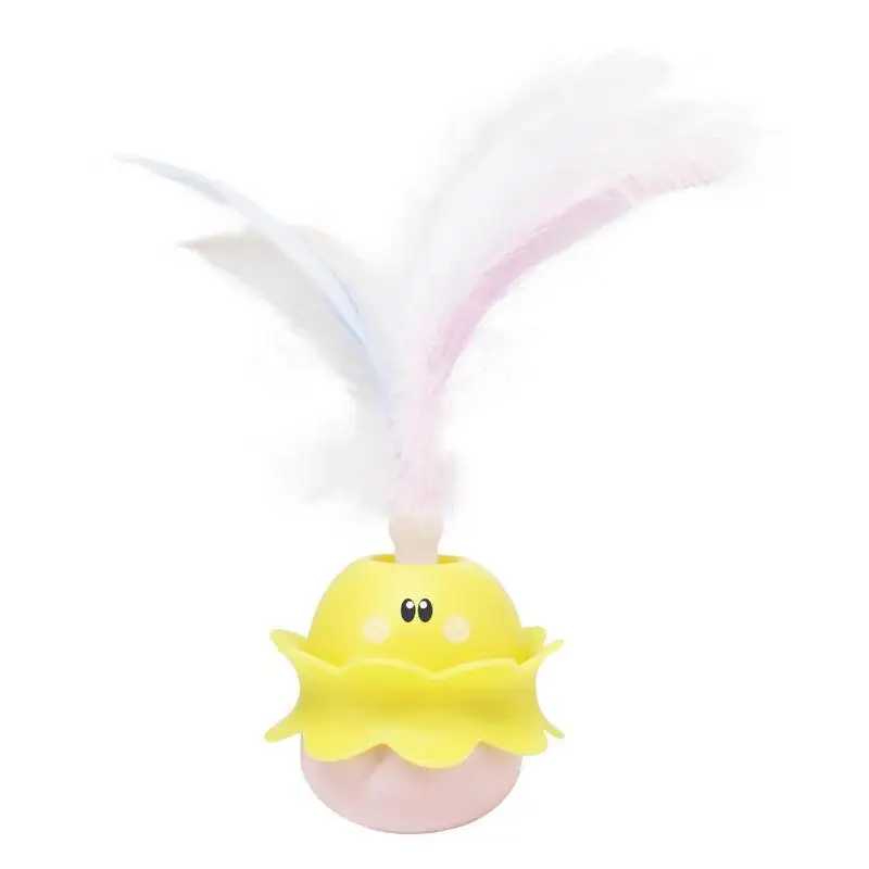 

Automatic Electric Rotating Cat Toy Colorful Feather Animal Shape Plastic Funny Pet Dog Kitten Interactive Training Toys