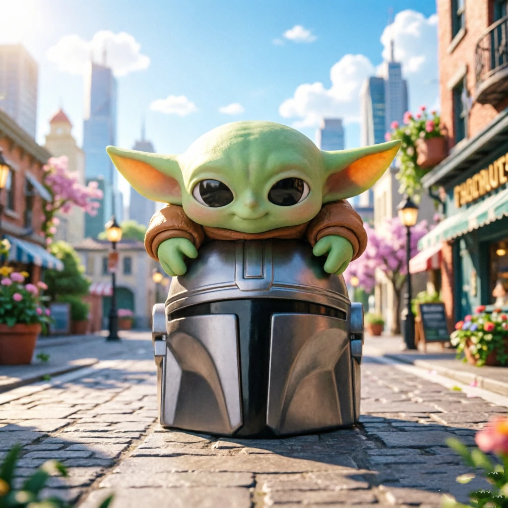 Фото POP MART Star Wars Grogu Tiny But Mighty Series: Коллекционная серия игрушек-сюрпризов (Blind Box) — милые аниме-фигурки и украшения №1