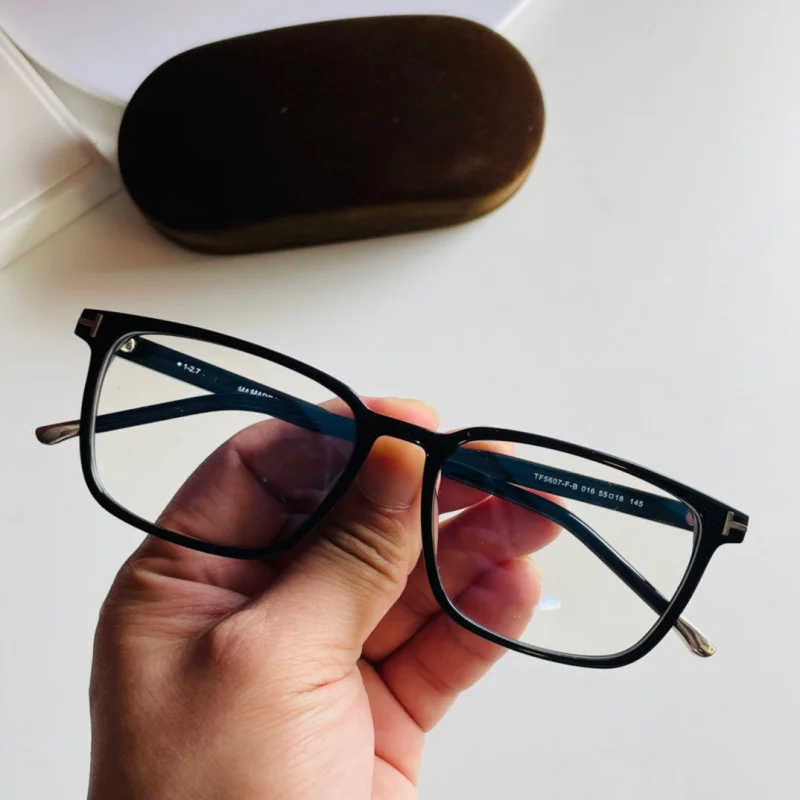 Бренд Tom винтажная квадратная оптическая оправа для очков модная ацетатная