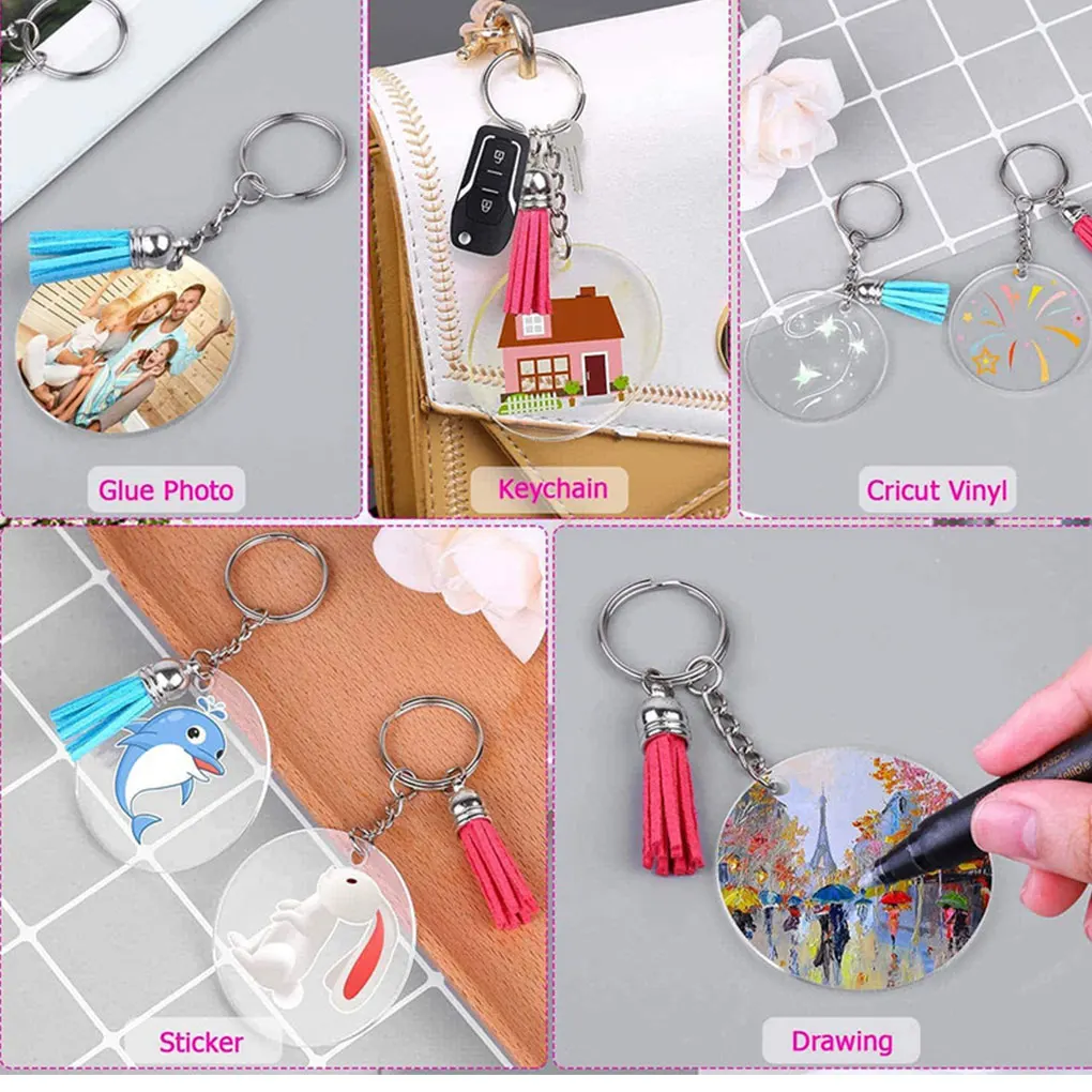 

200 шт., акриловые разноцветные Органайзеры