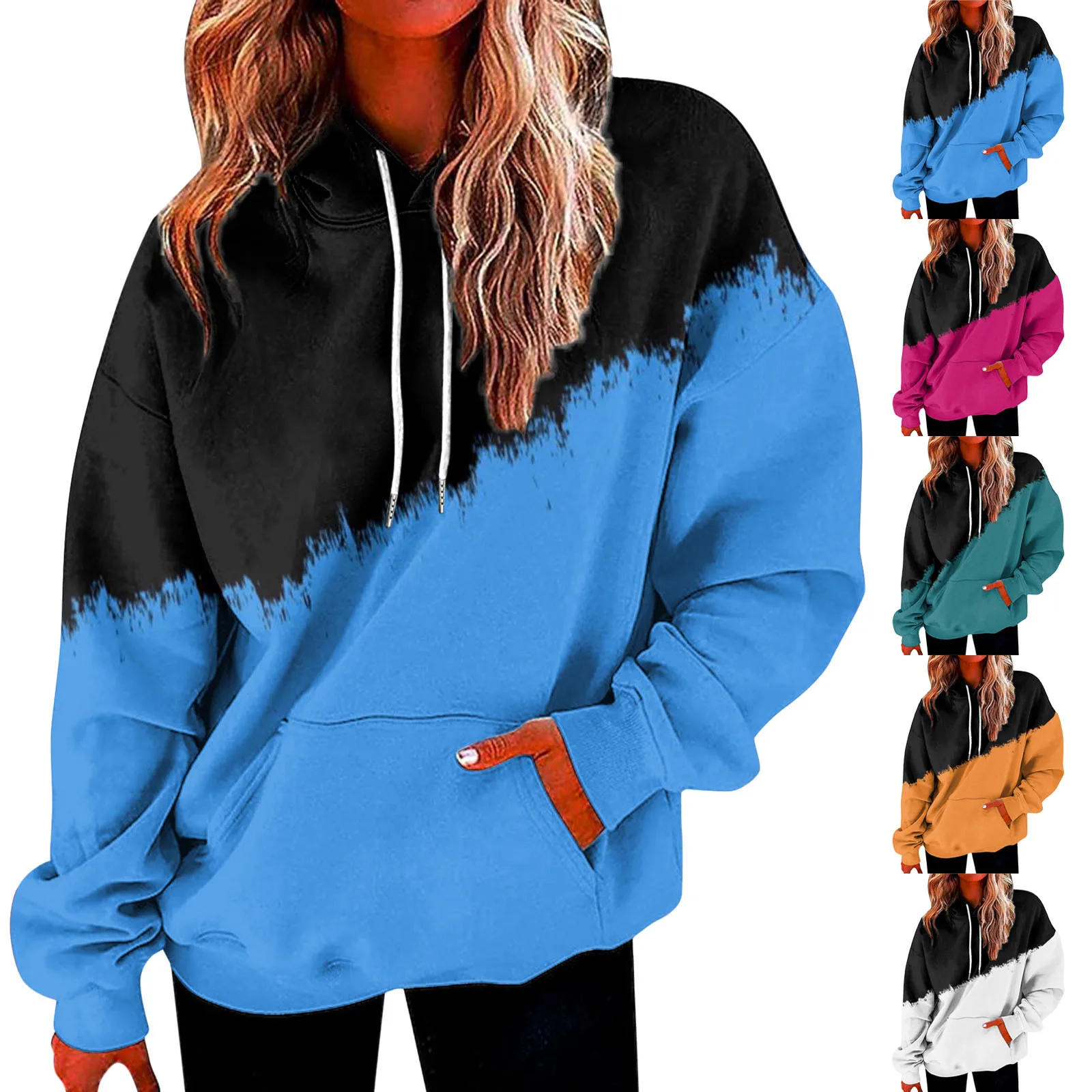 

Womens Heavy Hoodie Womens Casual Hooded Sweatshirt With Pockets Long Sleeve Drawstring Sweatshirt Loose Womens Vest