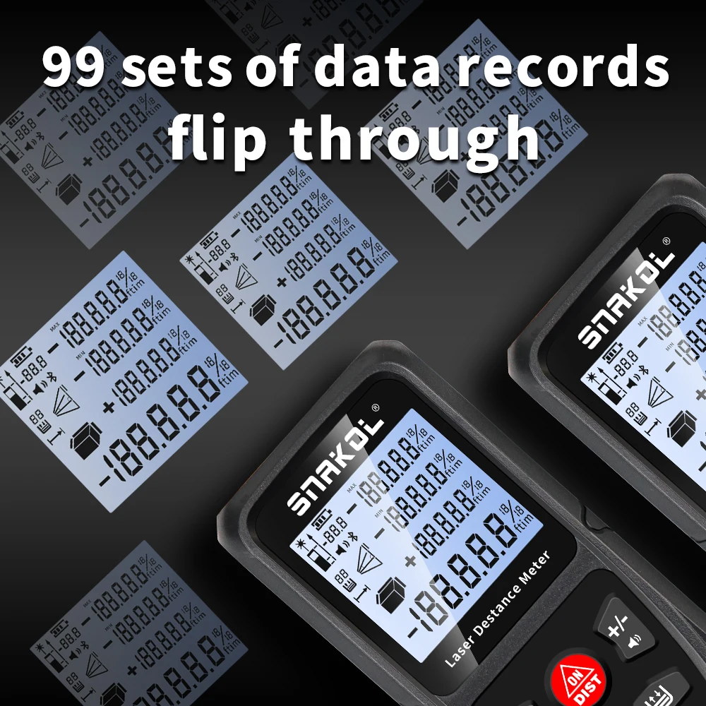 Лазерный дальномер Snakol 50 м 70 100 120 профессиональный цифровой рулетка линейка