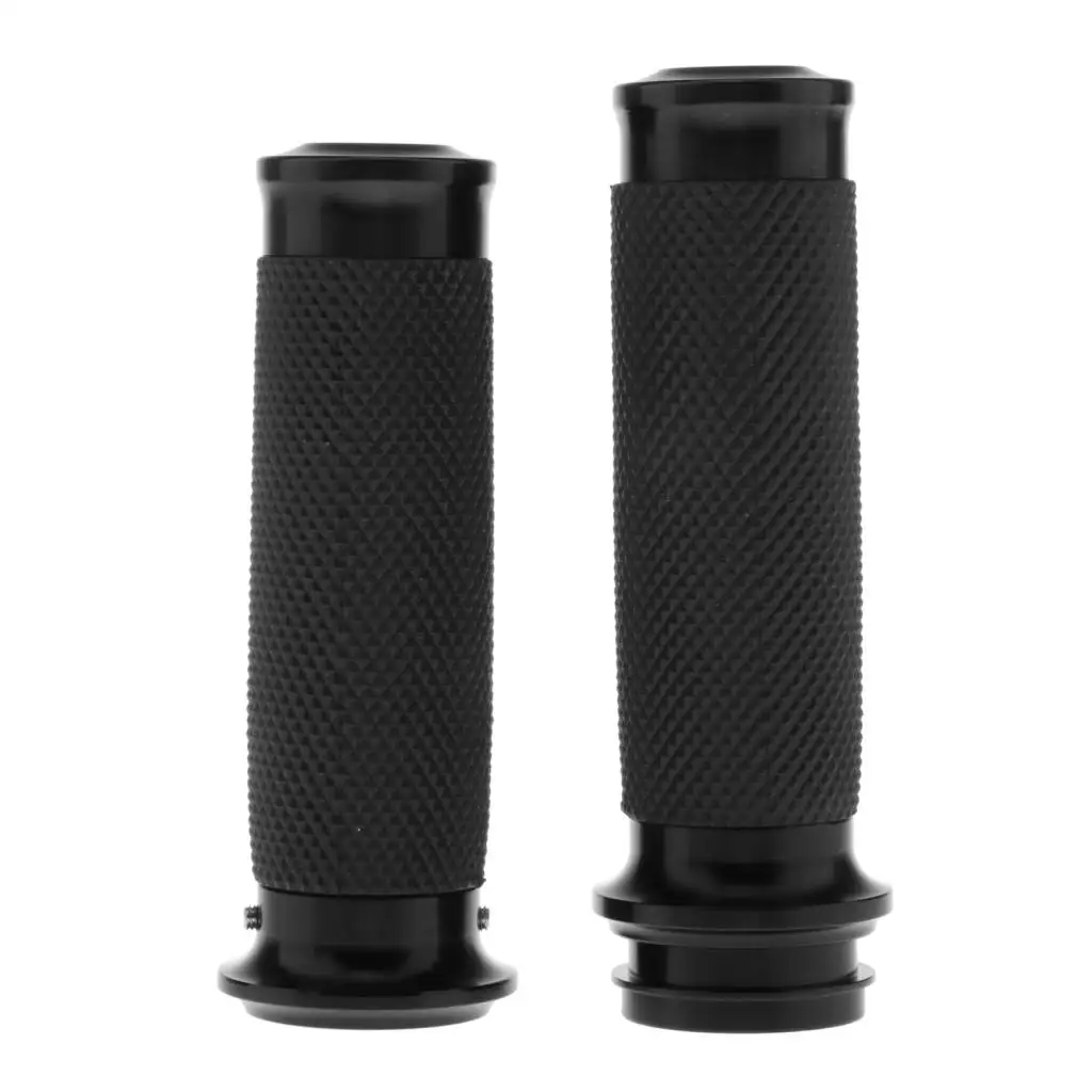

1" Handlebar Hand Grip For Harley , CNC Aluminum Handle Bar Anti-slip
