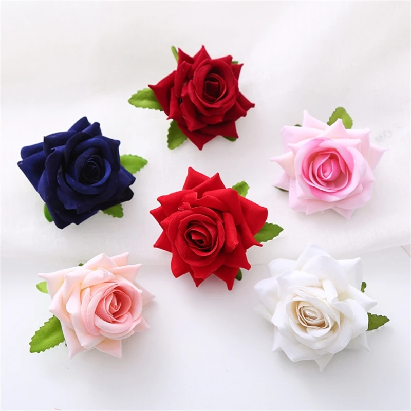 Цветочная корзина розы шпильки броши буклеты дамы невесты букеты броши.