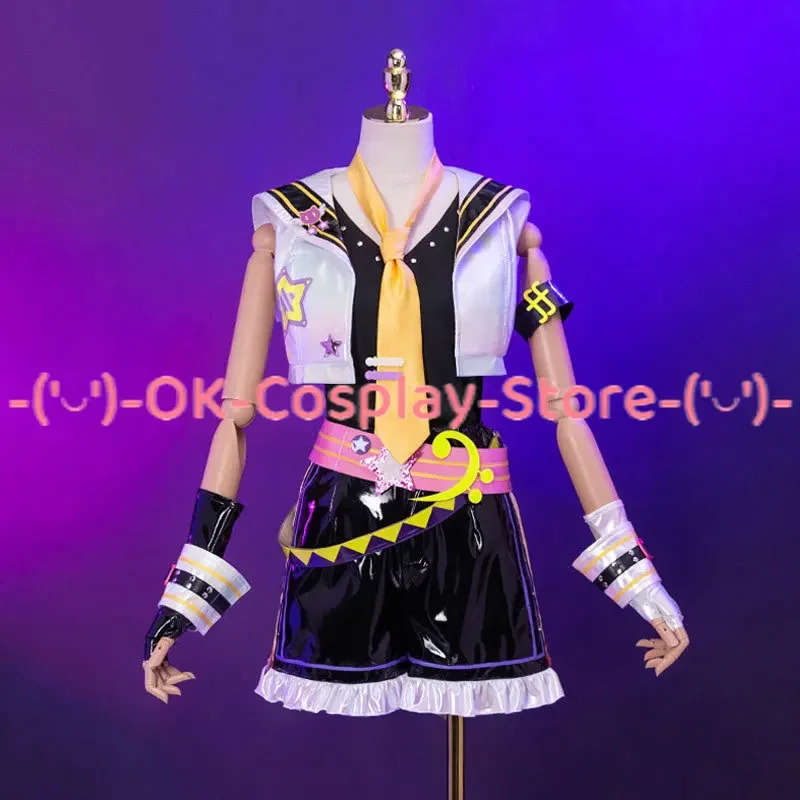 Muse Dash Rin Len костюмы для косплея милый женский костюм игровая одежда Хэллоуин