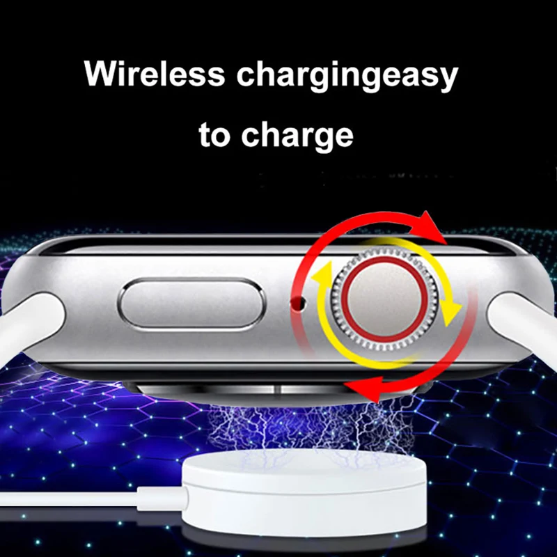 Смарт-часы CHYCET 1 9 дюйма NFC с беспроводным зарядным устройством - купить по