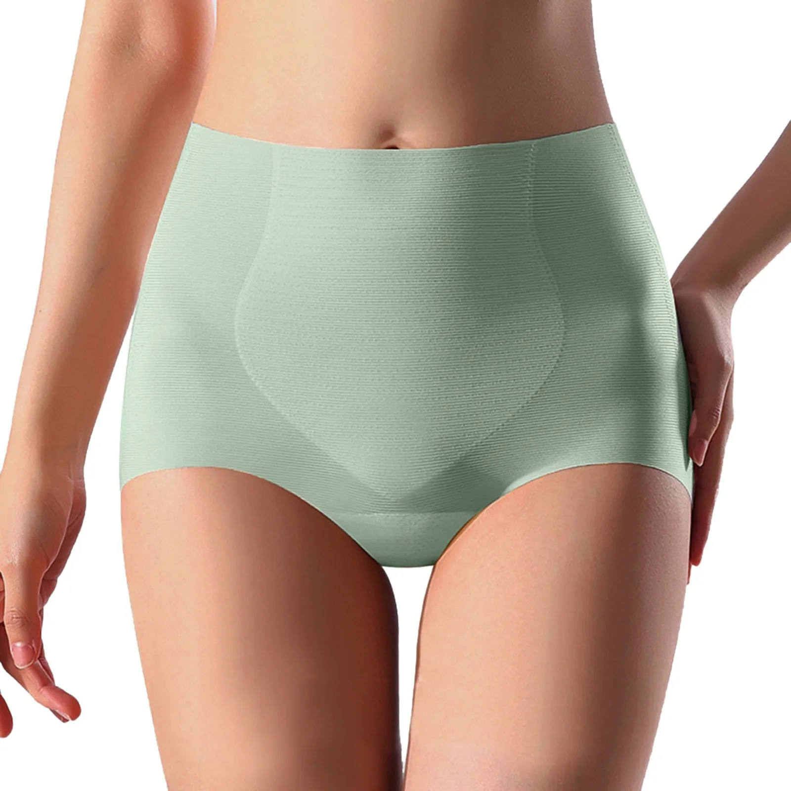 

Женские шелковые спортивные тонкие трусики для йоги с высокой талией, моделирующее белье для плоского живота, Корректирующее фигуру