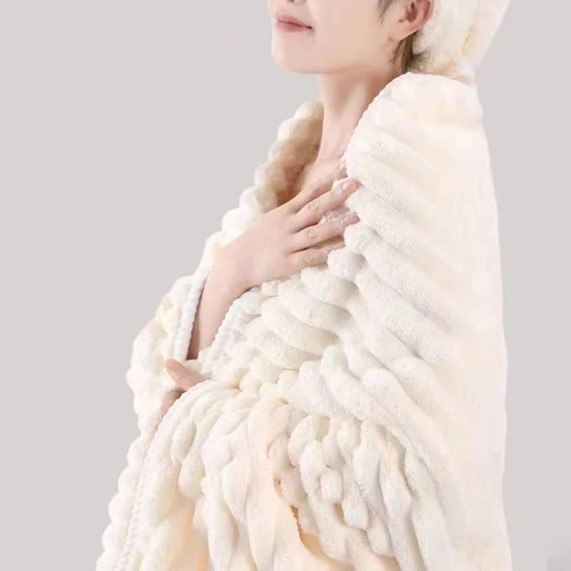 Высококачественное желейное бархатное впитывающее коралловое банное полотенце