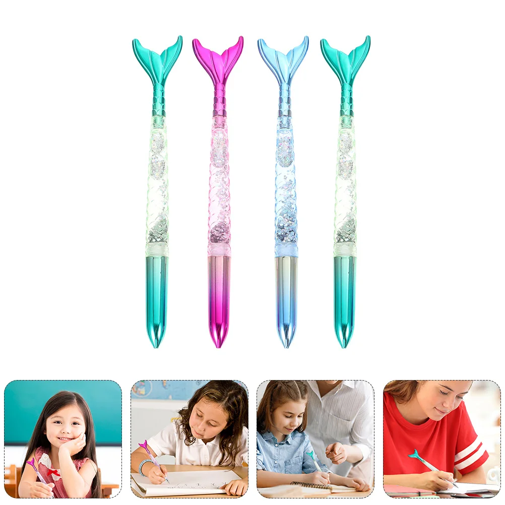 

1 Set Writing Pens Plastic Mermaid Tail Pens Signature Pens for School Classroom