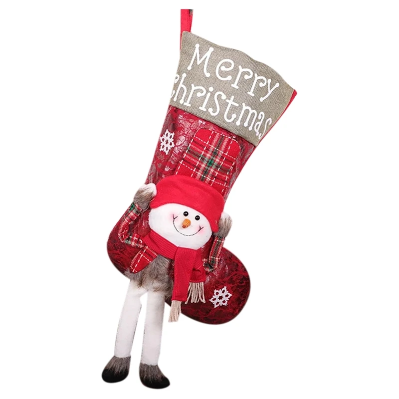 

Рождественский Декор, рождественские украшения для носков, подвесные маленькие ботинки, Детский новогодний мешок для конфет, подарок, укра...