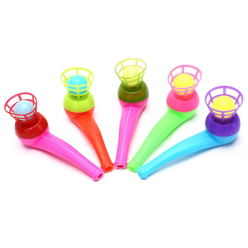 

5 PCs Blow Ball Pipe Floating Basket Balls Fun Games Kids Children's Gifts Toys