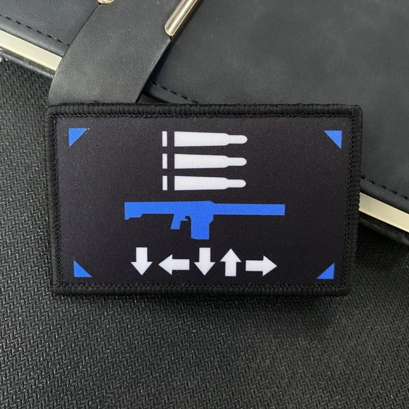 Значок для боевого духа Hell Diver 2 нашивки с вышивкой на руку одежды тактическая