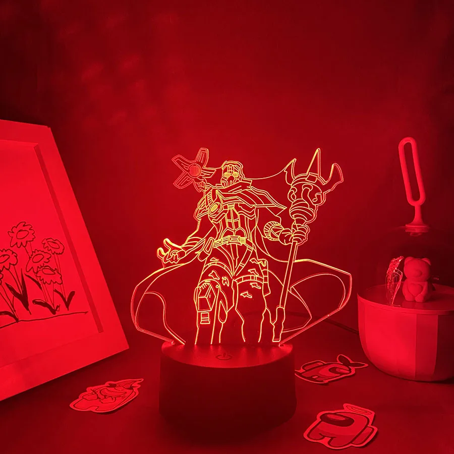 Фото Игра League of Legends The Machine Herald 3D Светодиодный неоновый ночник Спальня Декор стола Игра LOL Лава Лампа Подарок для друга Дети №3