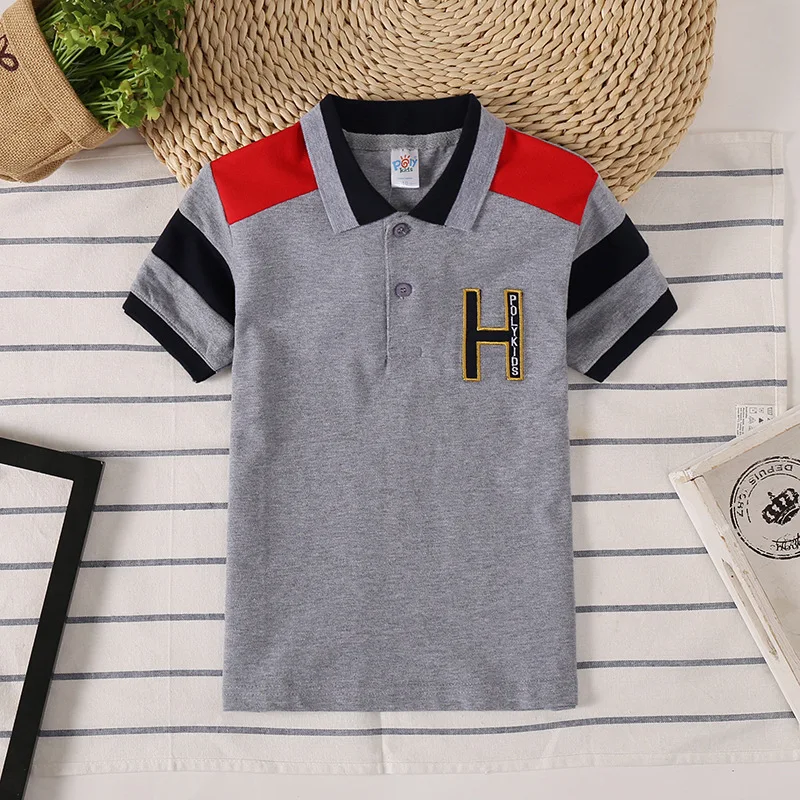 

2022 Summer Child Clothing Cotton Kids Boys Collar Polo Shirt Tops Baby Boy Sprots Shirts Lapel Odile Fabric Tee Fashion Clothes