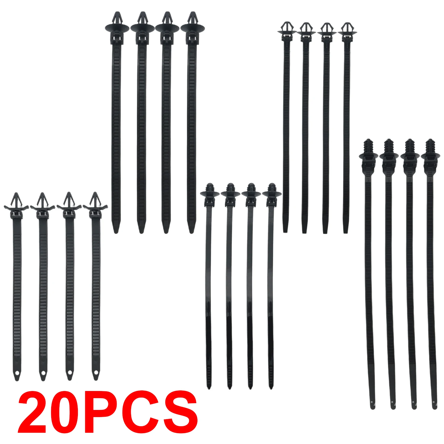 

Автомобильные нейлоновые кабельные стяжки, самоблокирующаяся пряжка, универсальный жгут проводов, фиксирующие ремни, универсальный органайзер для ремонта автомобилей