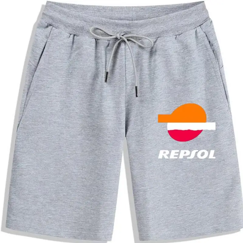 

Шорты Repsol мужские с логотипом, короткие штаны, цвет черный/белый