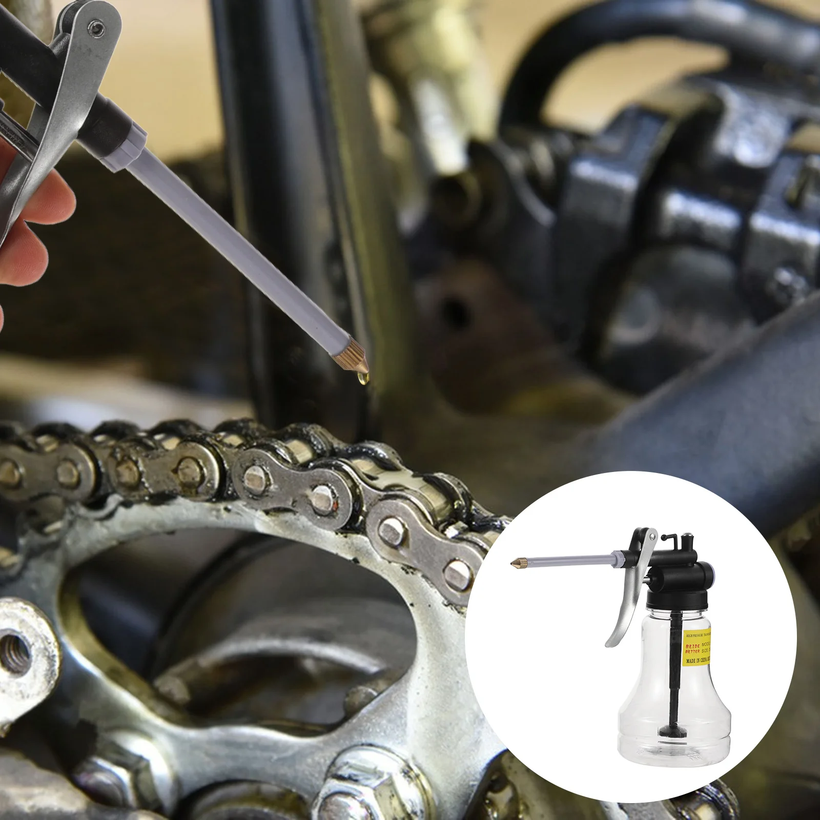 Прозрачная бутылка для масла высокого давления инструмент блокировки