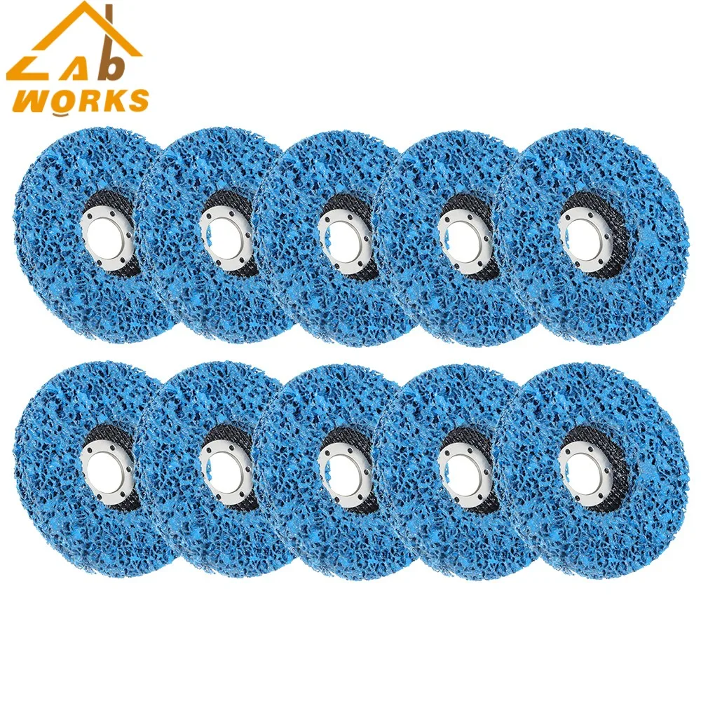 

10 Pack 4.5"x7/8"Quick Change Roloc Easy Strip & Clean Discs For Paint Rust