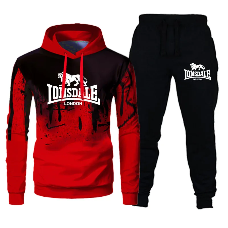 

Men's Tracksuit Long Sleeve Camouflage Hoodies&amp Pants 2 Piece Set Male Print Sweatshirt Sport Joggers Sweatpants Track Suit