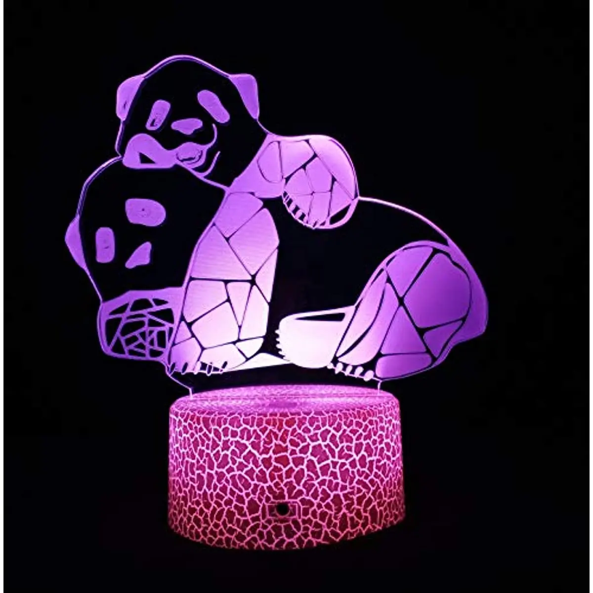 Nighdn Panda 3d Lamp Led Night Light for Kids 16 Colors Changing with Remote Control USB Table Desk Lamp Christmas Brithday Gift