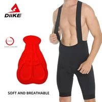 diike mens cycling bibs shorts mountain bike shorts breathable elastic padded tights cycle pants cycling bicycle clothing