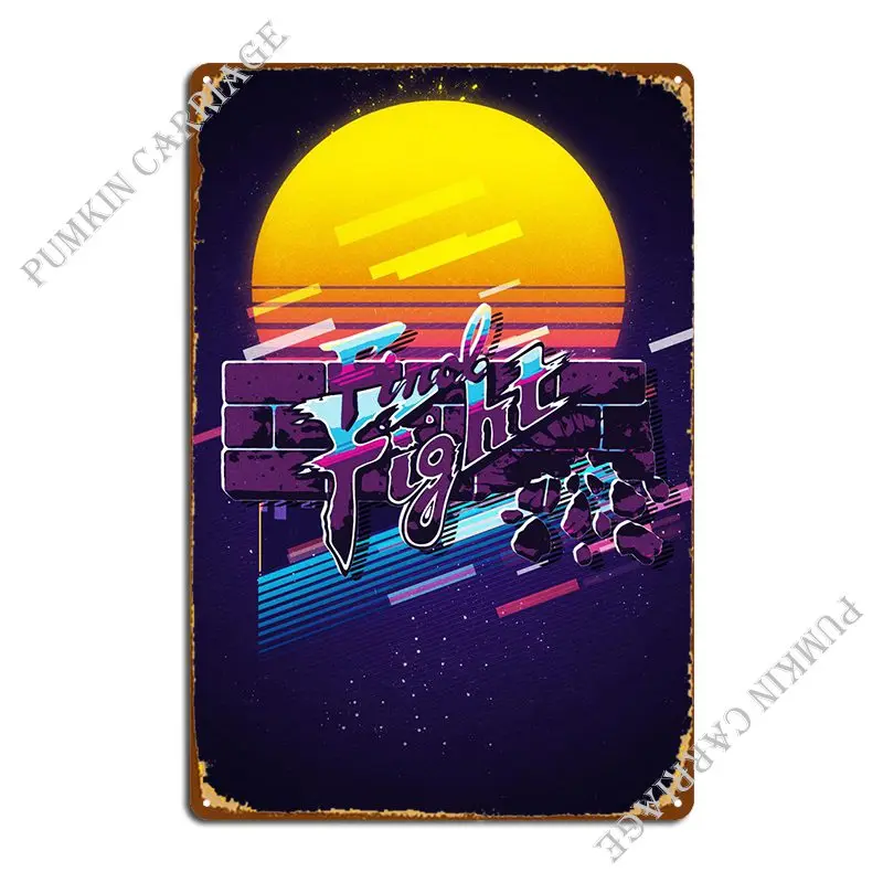 Круглый металлический знак One Fight забавный Настенный декор Настенная роспись