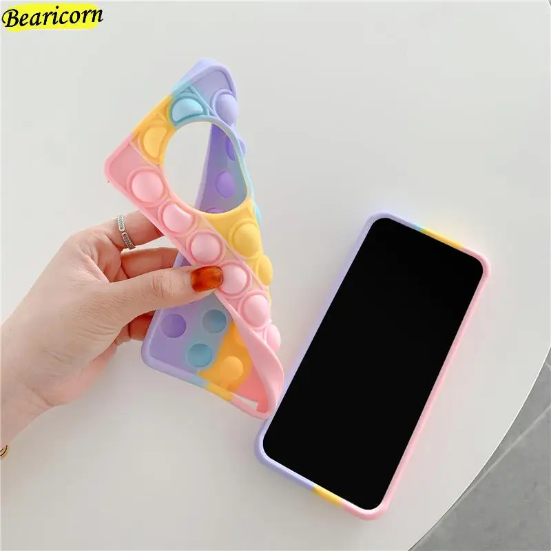 Pop Fidget Toys Bubble Phone Case For Huawei P30 P40 Lite E P Smart Z S Pro Plus 2021 Y7a Y9s Y8p Y7p Y6p Y9 Prime 2019 Cover images - 6