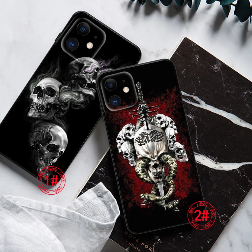 Мягкий чехол 2C Grim Reaper Skull Skeleton для Xiaomi Mi A1 A2 A3 9T Pro Poco F1 F2 F3 GT M2 M3 M4 M5 C40 X2 X3 NFC X4 pro