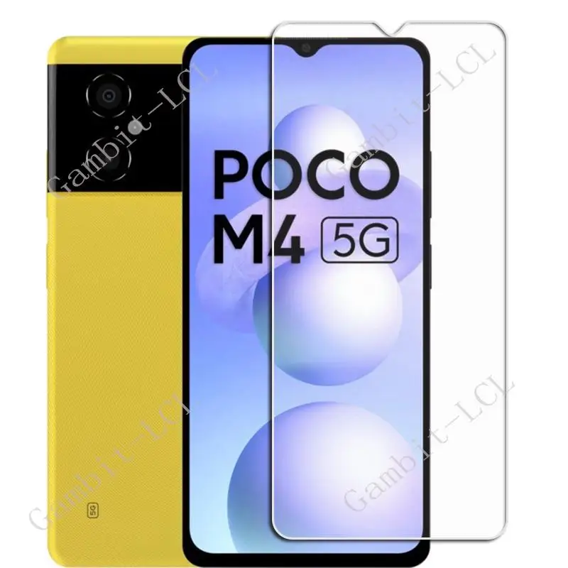 

9H HD Tempered Glass For Xiaomi Poco M4 5G 6.58" Protective Film ON PocoM4 MZB0BRZIN Screen Protector Cover