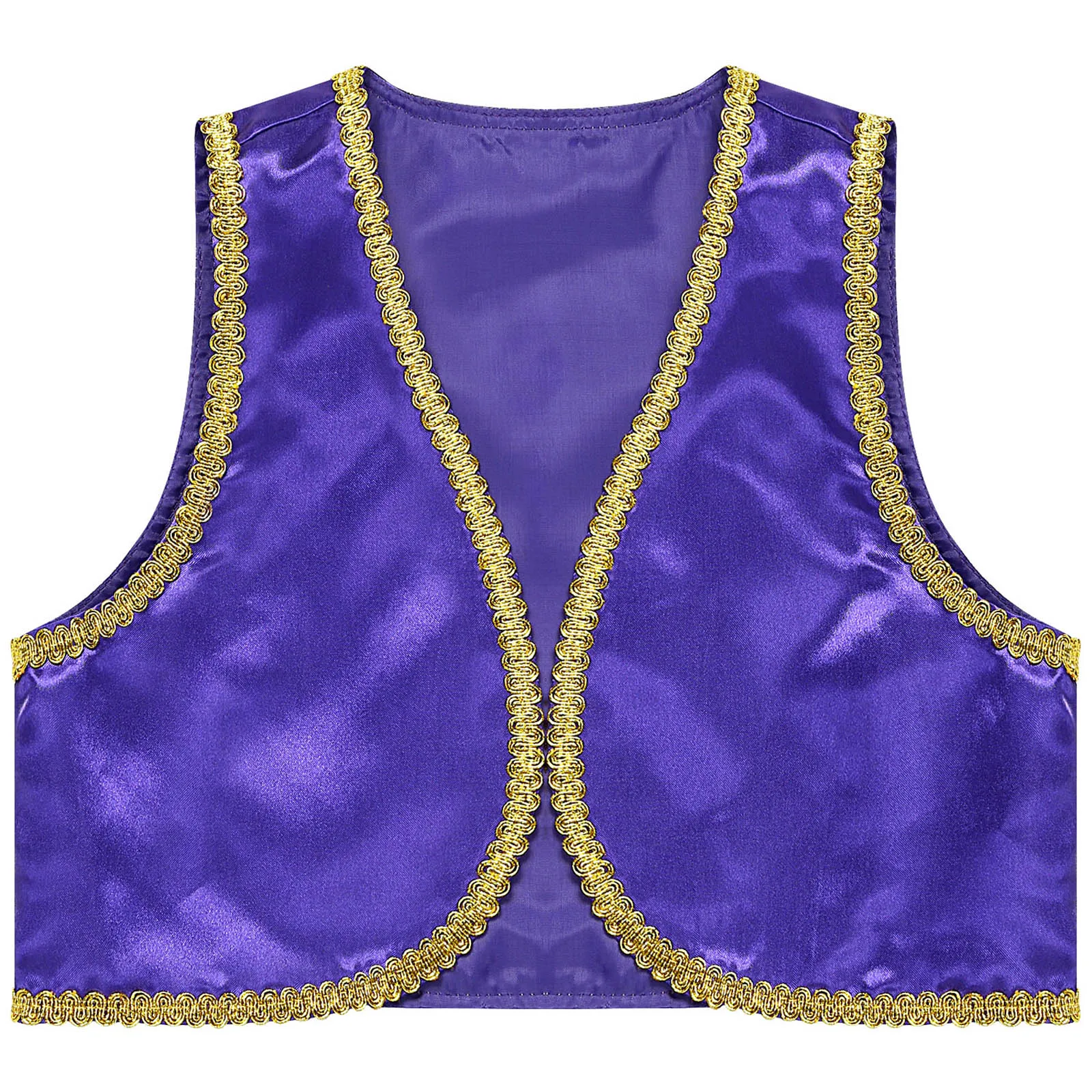 

Boys Arabian Prince Cosplay Vest Waistcoat Kids Halloween Fairytale Theme Party Masquerade Festival Stage Performance Costume