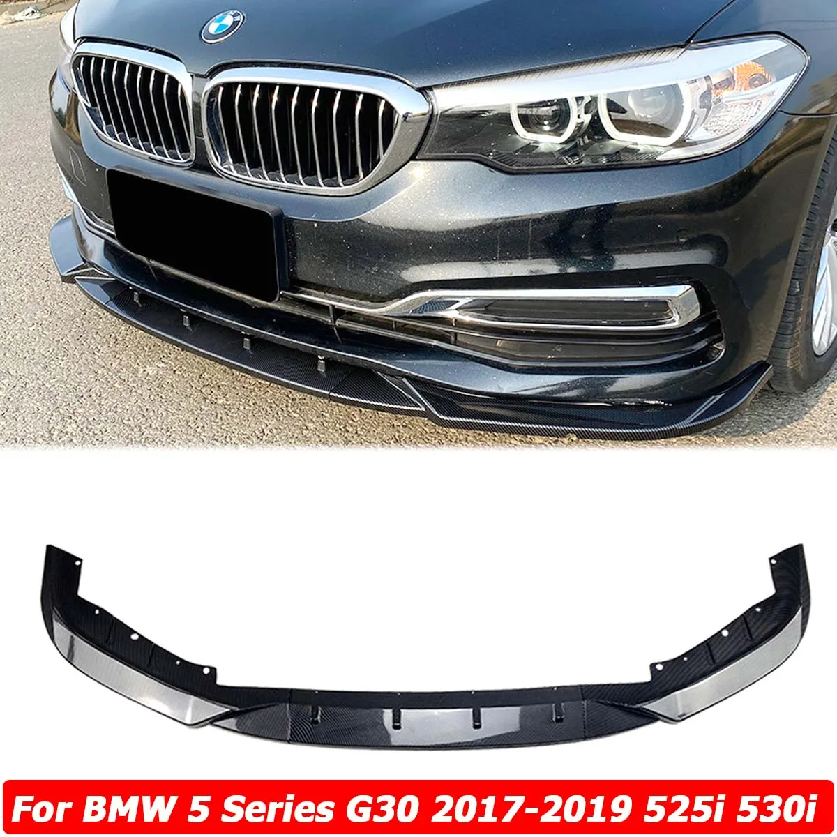 

3 шт., передний бампер для BMW 5 серии G30 2017-2019 525i 530i