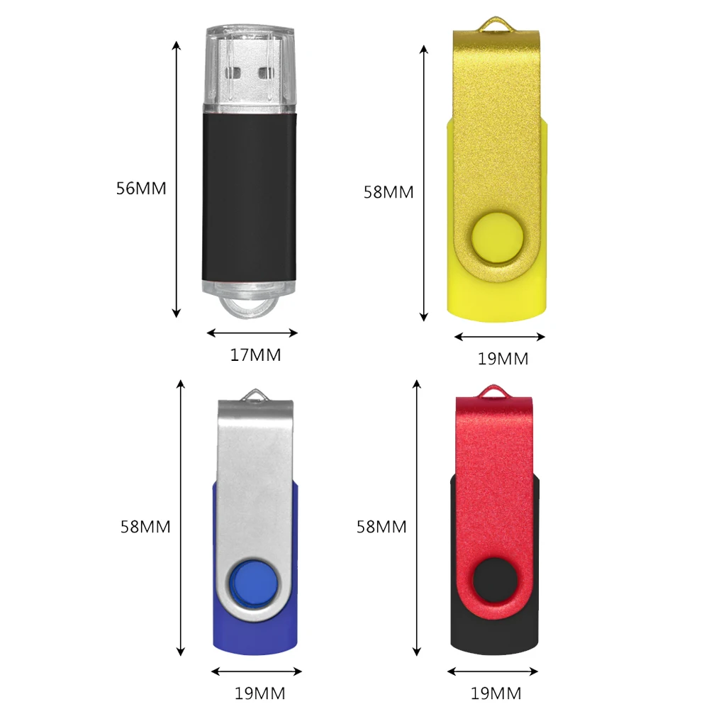 10 шт.лот красочные новые USB флэш-накопители 64 ГБ 32 ГБ pendrive2.0 высокоскоростной флеш-накопитель для ПКбизнеса настроить логотип памяти (art.: 3920bacdbcf93) - 3920bacdbcf93