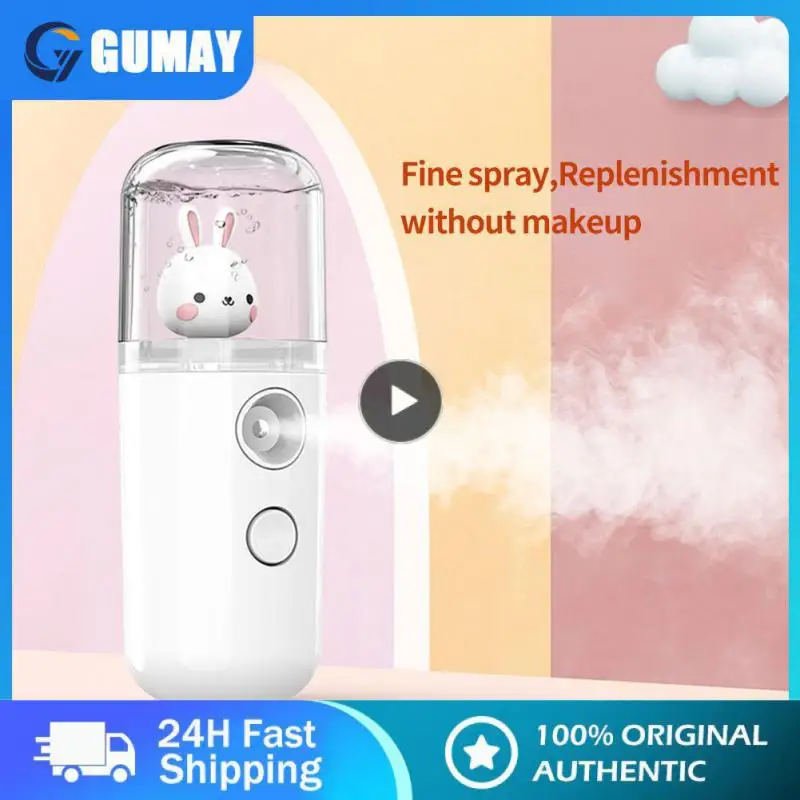 

1~5PCS Car Air Humidifier 30ml Nano Spray Water Replenisher USB Mini Portable Face Steamer Aromatherapy Essential Oil Diffuser
