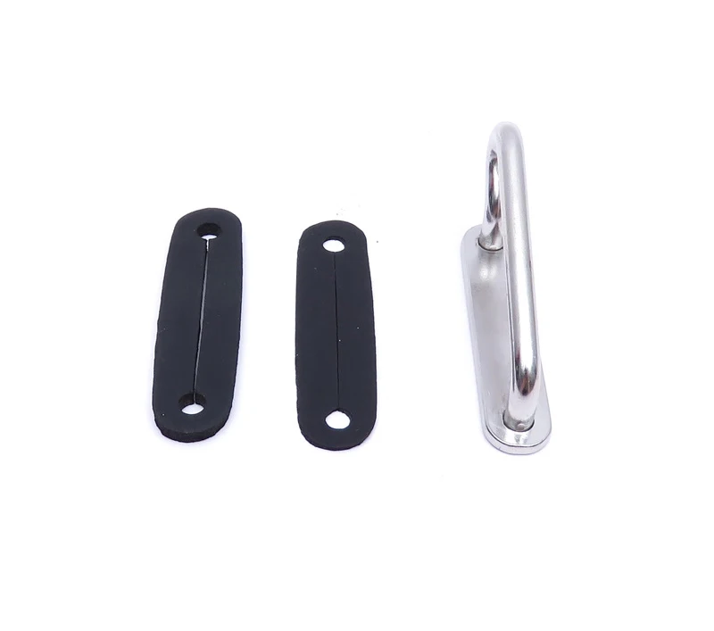 

Scuba Diving Weight Belt Slide Keeper With Rubber Pad Triglider Buckle Fasteners Durable Stainless Steel Rubber Surfing Climbing