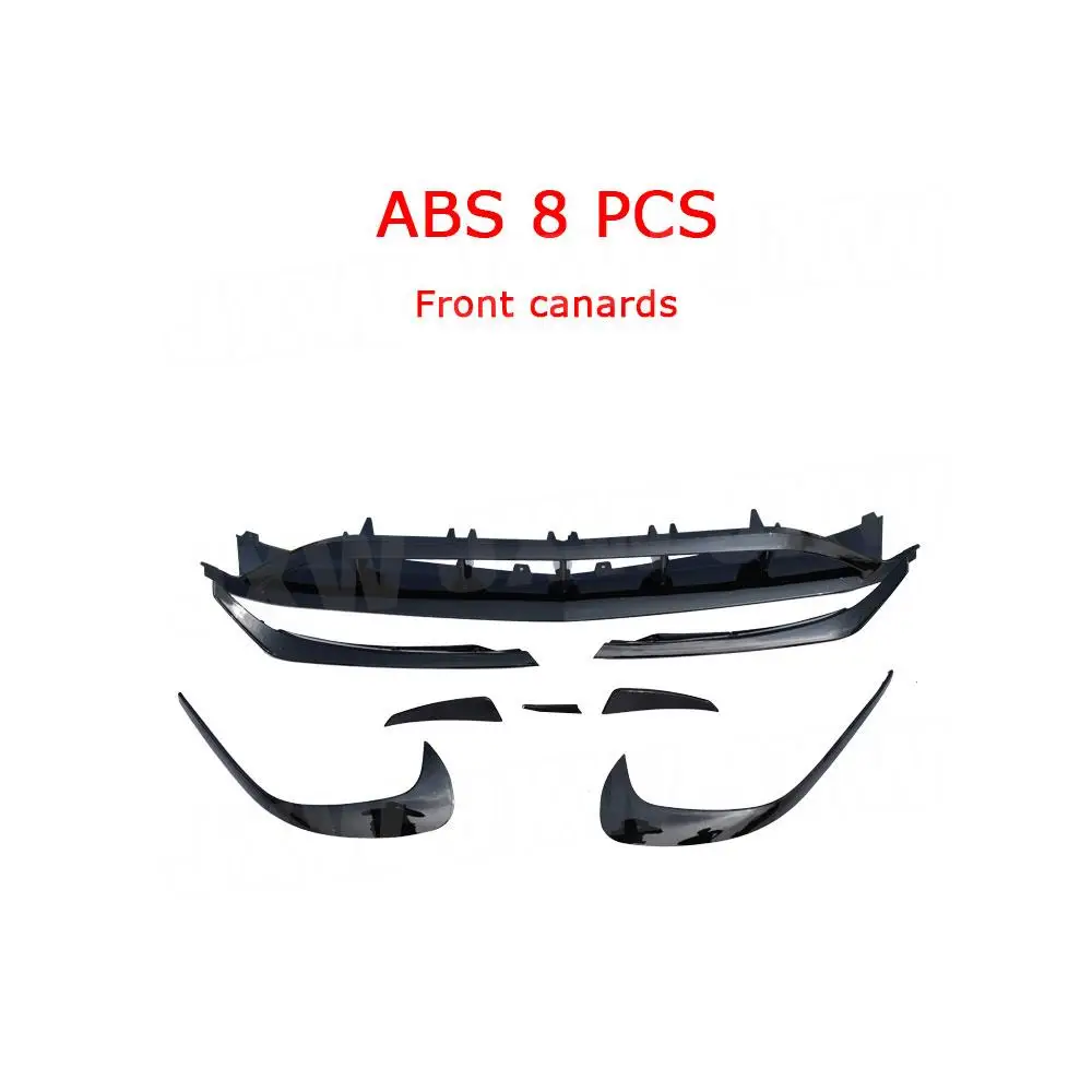 8 шт./10 шт. передние разветвители губ для Benz A класса W176 A200 A250 A45 AMG облицовка