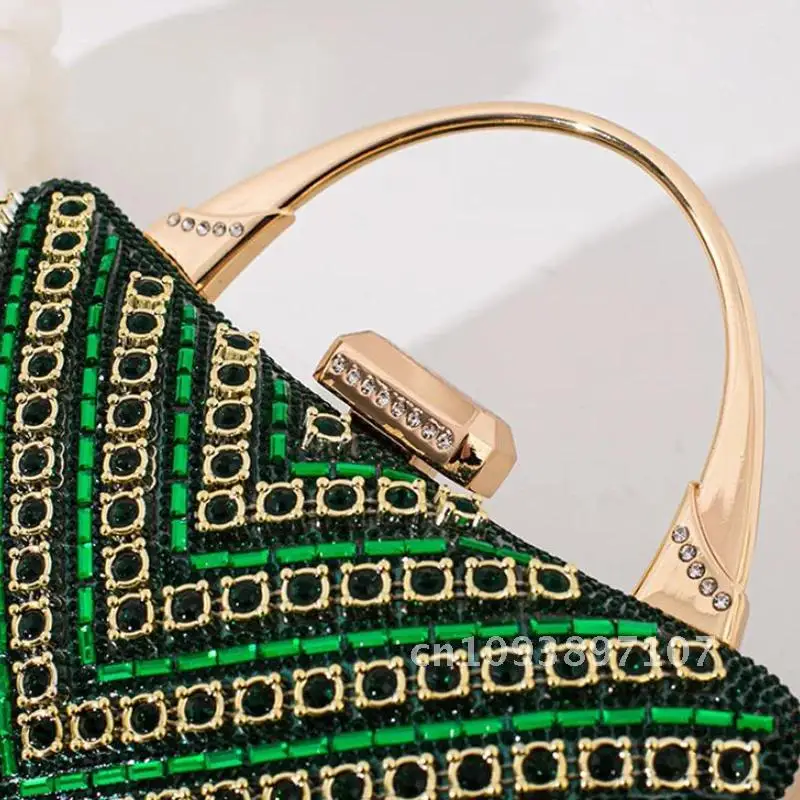 Модная женская сумка с верхней ручкой блестящий бриллиант свадебный роскошный